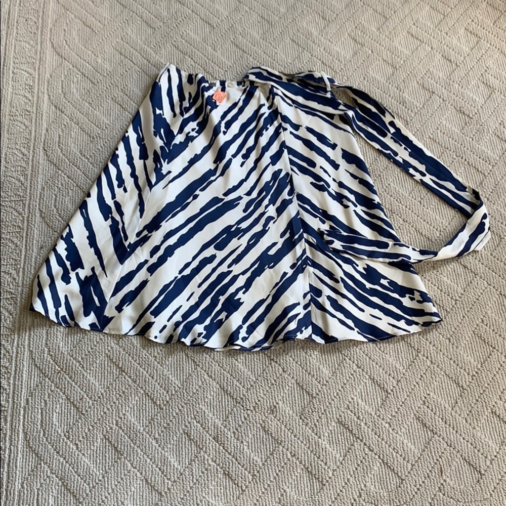 Navy & white Ann Taylor skirt